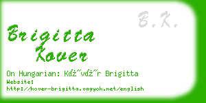 brigitta kover business card